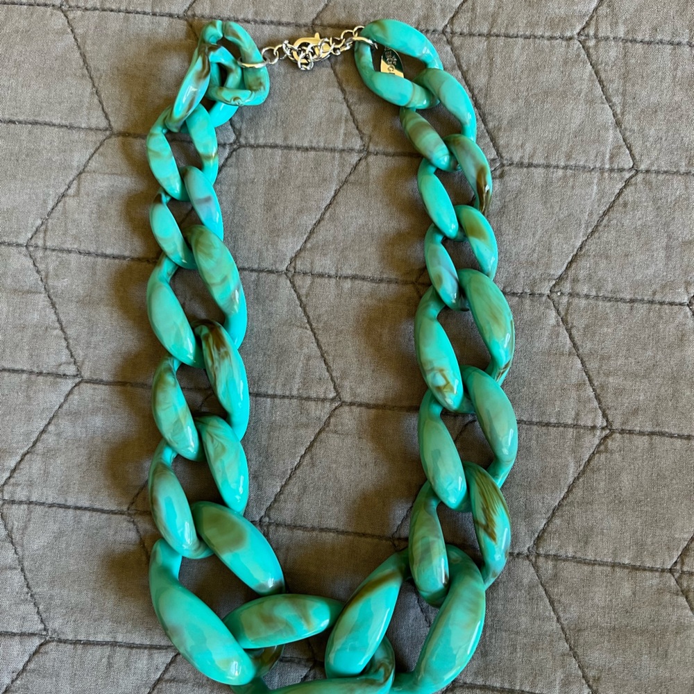 Turquoise link necklace
